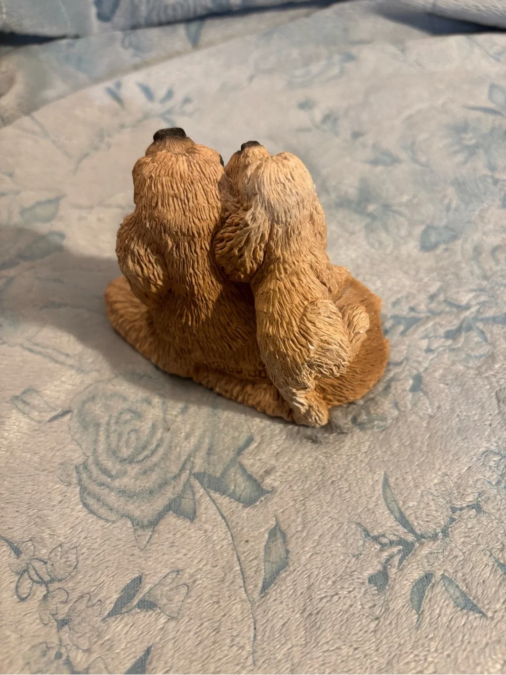 Cocker Spaniels Stone  Figurine Duo Small Pets Decor